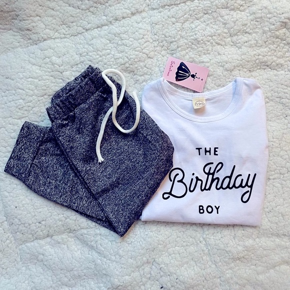 NWT - Boy Birthday 2 piece Set - Picture 1 of 7
